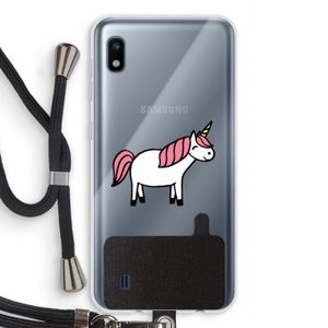Eenhoorn: Samsung Galaxy A10 Transparant Hoesje met koord
