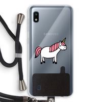 Eenhoorn: Samsung Galaxy A10 Transparant Hoesje met koord