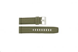 Horlogeband Timex T49822 / 2N726 / 2N724 / 28285 Leder/Textiel Groen 22mm