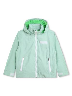 Givenchy Kids veste à logo imprimé - Vert