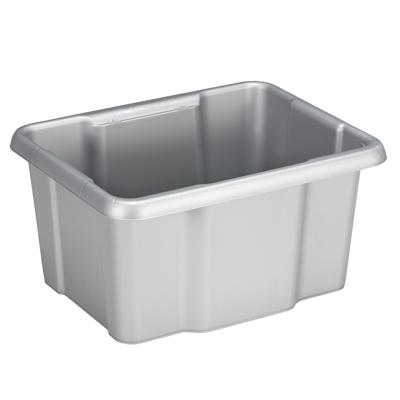 Sunware Opslagbox Nesta - kunststof - 24L - grijs - 42 x 33 x 22 cm