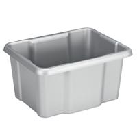 Sunware Opslagbox Nesta - kunststof - 24L - grijs - 42 x 33 x 22 cm