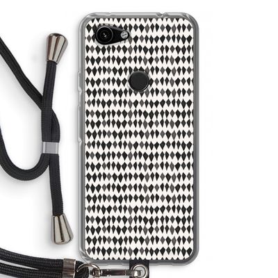 Crazy shapes: Pixel 3a Transparant Hoesje met koord