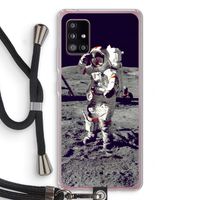 Spaceman: Samsung Galaxy A51 5G Transparant Hoesje met koord Spaceman: Samsung Galaxy A51 5G Transparant Hoesje met koord