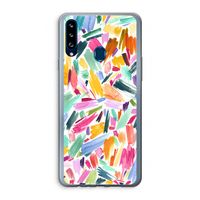 Watercolor Brushstrokes: Samsung Galaxy A20s Transparant Hoesje