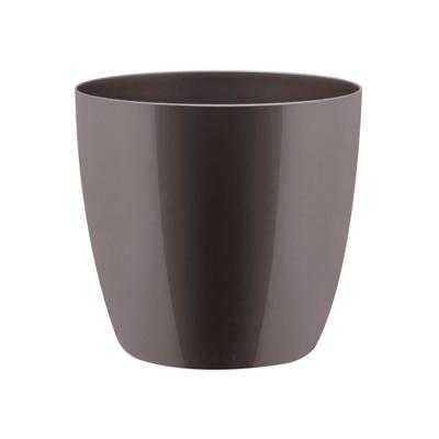 Bloempot Brussels diamond rond 18 cm oyster pearl - Elho