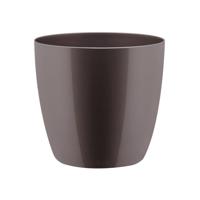 Bloempot Brussels diamond rond 18 cm oyster pearl - Elho