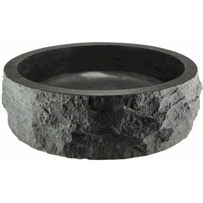 Wiesbaden Raw Waskom Rond Hamerslag - 40x12cm - Hardsteen Gezoet