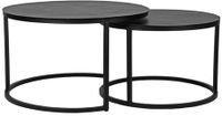 LABEL51 Salontafel 'Grand' Set van 2 stuks, kleur Zwart - thumbnail
