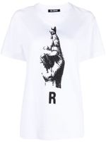 Raf Simons t-shirt en coton à imprimé graphique - Blanc - thumbnail