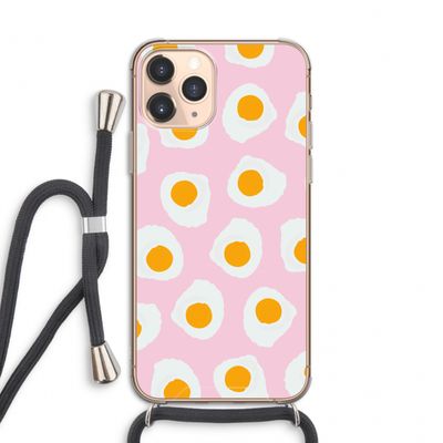 Dancing eggs: iPhone 11 Pro Transparant Hoesje met koord