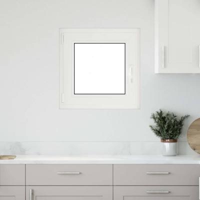 Kelderraam "RISOR" 60x60 cm draaikiep-draai DIN links antraciet