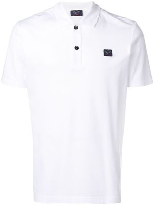 Paul & Shark polo à patch logo - Blanc