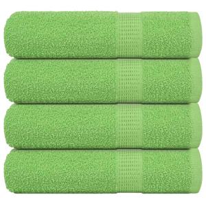 VidaXL Badhanddoeken 4 st 100x150 cm 360 g/m² 100% katoen appelgroen