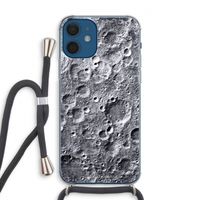 Maanlandschap: iPhone 12 Transparant Hoesje met koord
