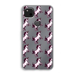 Musketon Unicorn: Google Pixel 4a Transparant Hoesje