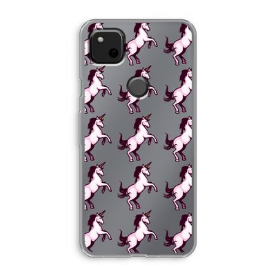Musketon Unicorn: Google Pixel 4a Transparant Hoesje