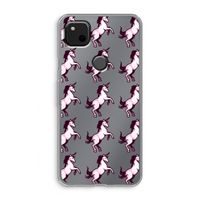 Musketon Unicorn: Google Pixel 4a Transparant Hoesje