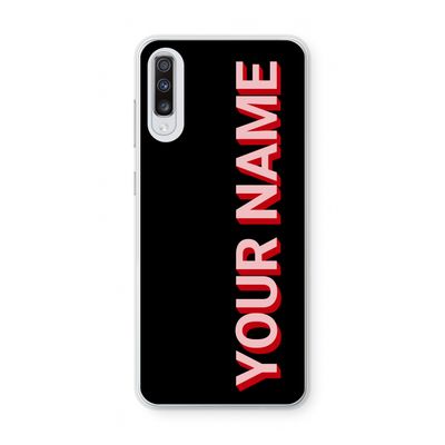Namecase: Samsung Galaxy A70 Transparant Hoesje