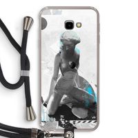 I will not feel a thing: Samsung Galaxy J4 Plus Transparant Hoesje met koord