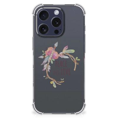 iPhone 16 Pro Stevig | Bumper Hoesje | Boho Text iPhone 16 Pro Stevig | Bumper Hoesje | Boho Text