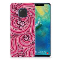 Huawei Mate 20 Pro Hoesje maken Swirl Pink - thumbnail