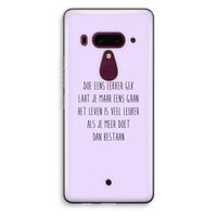 Gek: HTC U12+ Transparant Hoesje