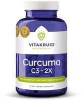 Curcuma C3-2X (95% curcuminoiden) met Bioperine 120 Vegetarische capsules
