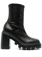 Vic Matie bottes en cuir à semelle épaisse 110 mm - Noir