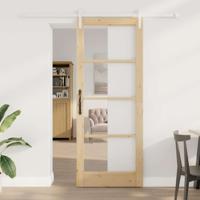 Schuifdeur ORKDAL Bruin 83 x 211 cm Massief grenenhout