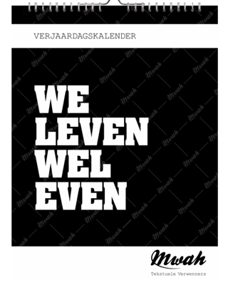 Mwah Verjaardagskalender
