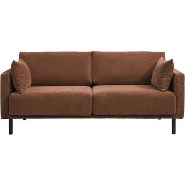 Bank Siem 2,5-zits - stof Egon - terracotta