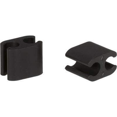 Elvedes kabelclips duo pvc 4,1 mm + 5,0 mm zwart (50 stuks)