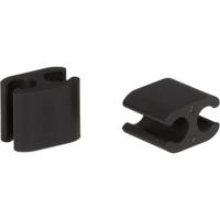Elvedes kabelclips duo pvc 4,1 mm + 5,0 mm zwart (50 stuks)