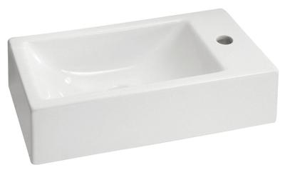 Wiesbaden Metis rechthoekig fontein 50x25x13 wit L/R