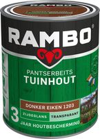 Rambo Pantserbeits Tuinhout Zijdeglans Transparant - 750 ml Donker eiken - thumbnail