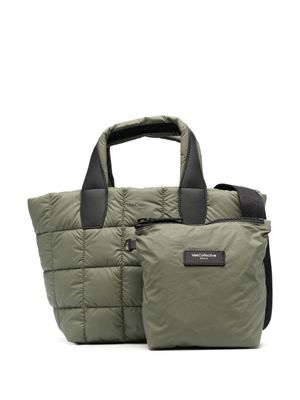 VeeCollective sac à main matelassé à logo imprimé - Vert