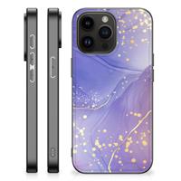 Kleurrijke Telefoonhoesje voor iPhone 15 Pro Max Watercolor Paars