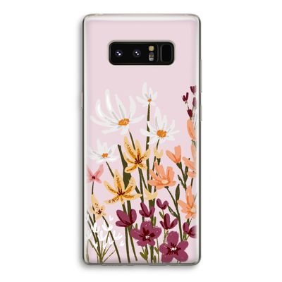 Painted wildflowers: Samsung Galaxy Note 8 Transparant Hoesje