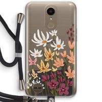 Painted wildflowers: LG K10 (2017) Transparant Hoesje met koord