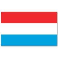Landen thema vlag Luxemburg 90 x 150 cm feestversiering