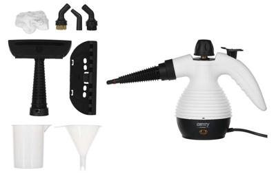 Camry Premium CR 7021 Draagbare stoomreiniger 0,35 l 1500 W Zwart, Wit