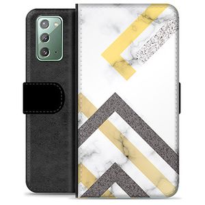 Samsung Galaxy Note20 Premium Portemonnee Hoesje - Abstract Marmer