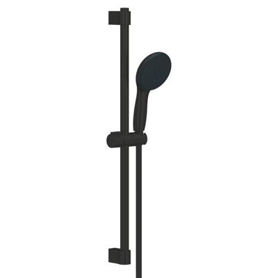 GROHE Tempesta 110 Glijstangset - 60cm - ronde handdouche - 2 straalsoorten - gladde doucheslang - mat zwart 261622433