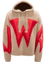 JW Anderson hoodie à logo en intarsia - Tons neutres - thumbnail