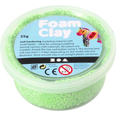 Foam Clay - neon groen, 35gr.