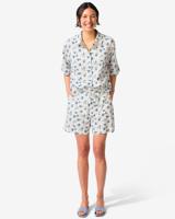 HEMA Damesshort Sally wide fit seersucker bloemen multi (multi)