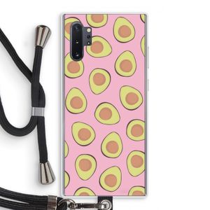 Dancing avocados: Samsung Galaxy Note 10 Plus Transparant Hoesje met koord