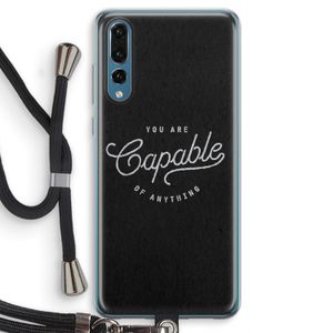 Capable: Huawei P20 Pro Transparant Hoesje met koord