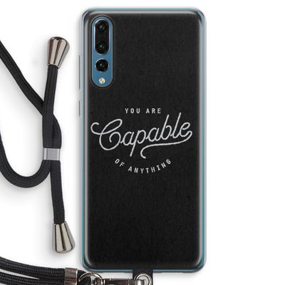 Capable: Huawei P20 Pro Transparant Hoesje met koord